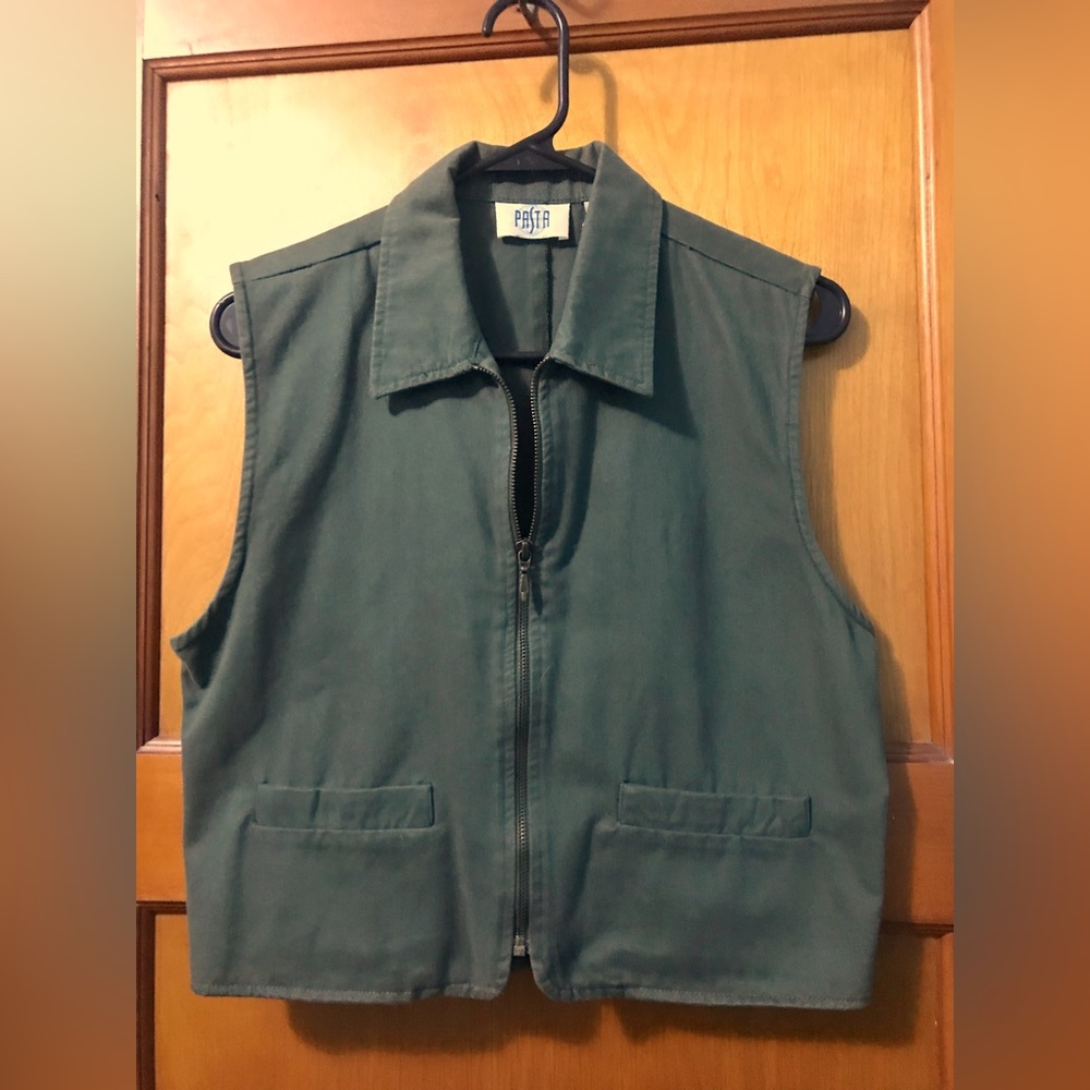 Vintage Cotton Zippered Vest